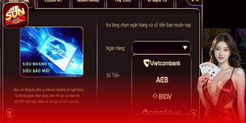 Các phương thức giao dịch nạp tiền Sunwin chuẩn xác